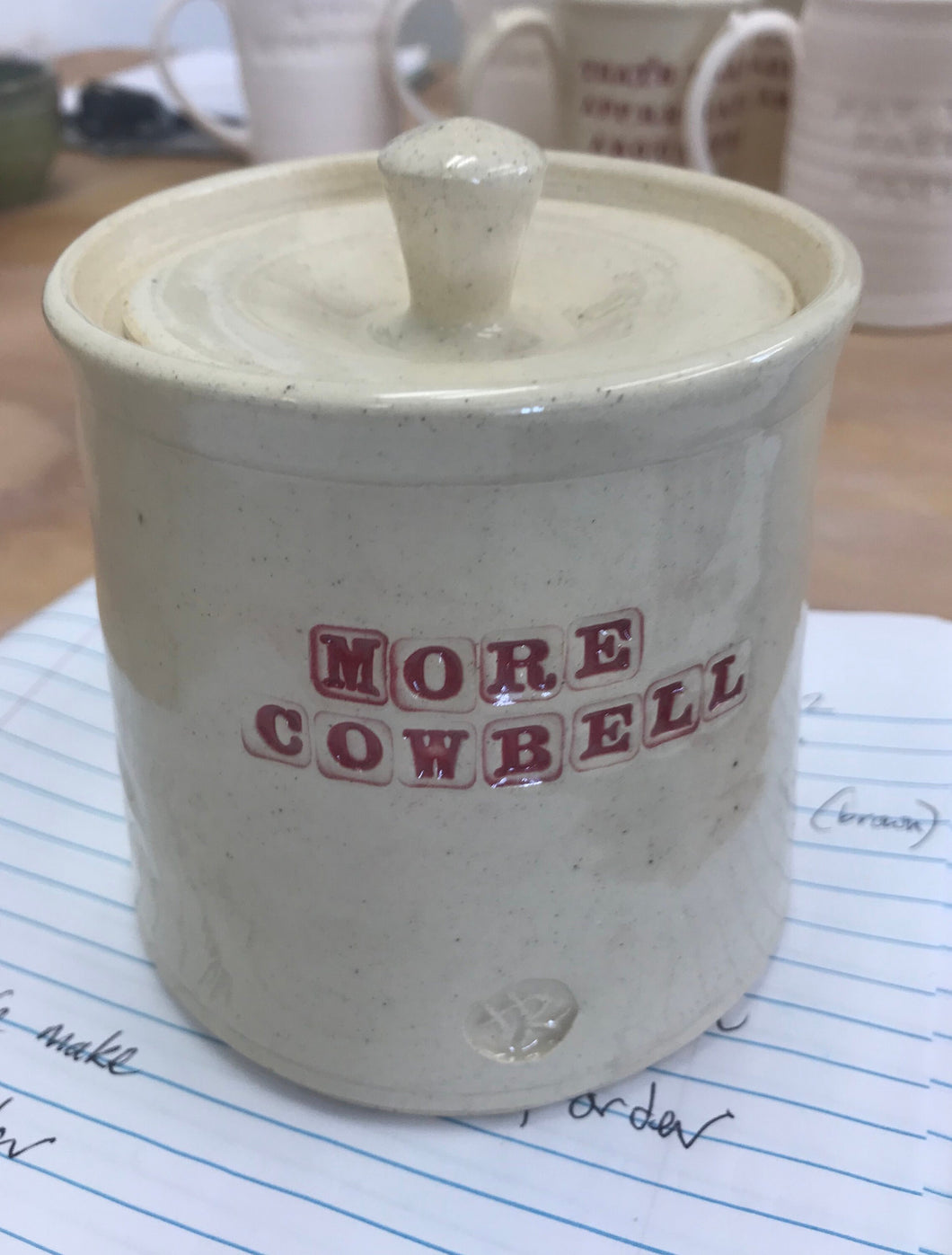 More Cowbell jar for your extra cowbell
