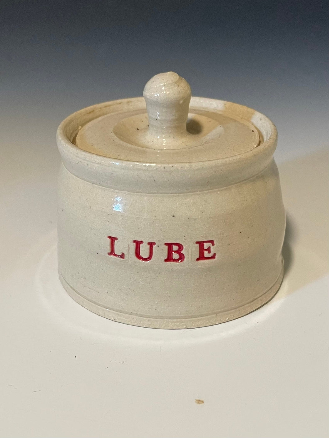 Tiny Lube Jar. for Lubing your nipples or undercarriage